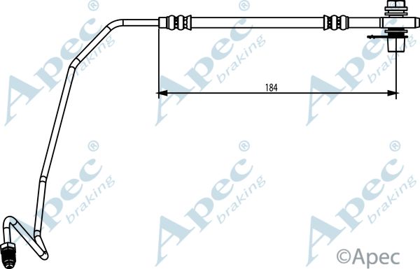 APEC BRAKING Тормозной шланг HOS3872